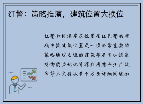 红警：策略推演，建筑位置大换位